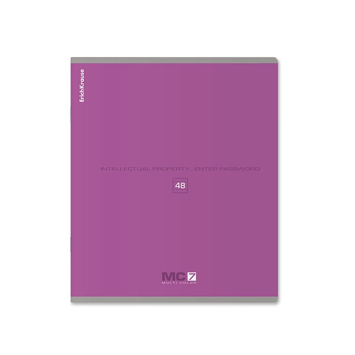 Тетрадь 48 листов в линейку, ErichKrause MC-7, обложка мелованный картон, блок офсет 100% белизна 4573464