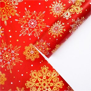 {{photo.Alt || photo.Description || 'Бумага упаковочная глянцевая "Хоровод снежинок" 70 × 100 см'}}