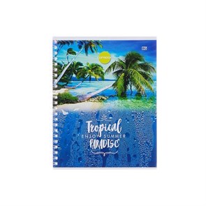 {{photo.Alt || photo.Description || 'Тетрадь А5 60 листов клетка "Enjoy summer" обложка картон, рисунок, надпись, гребень, белизна блока 95-100%, микс'}}