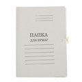Папка для бумаг А4 с завязками картонная ЭВРИКА, 320 г/м2, мелованная ПЗ 32/97 М