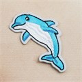 Термоаппликация «Дельфин», 7 × 3,5 см, цвет голубой 3033311