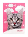 Блокнот А6, 24 листа на скрепке «Котик», обложка мелованный картон 3554008-3 - фото 419324