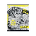 Тетрадь А5 40 л линия BG "Fluffy. Серый котёнок" обложка картон, скоба, блок 60 г/м², белизна блока 90-92% - копия Т5ск40 7685 серый