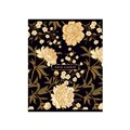 Тетрадь А5 48 л клетка "Gold garden. Пионы" обложка мелованный картон, тиснение голографической фольгой, скоба, блок офсет, белизна блока 95-100% 4977599-пионы