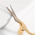 Ножницы для рукоделия «Цапельки», скошенное лезвие, 3,5", 9 см, цвет золотой, Premax 1363654